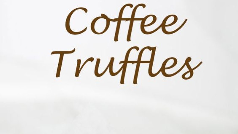 Шоколадови трюфели с вкус на кафе