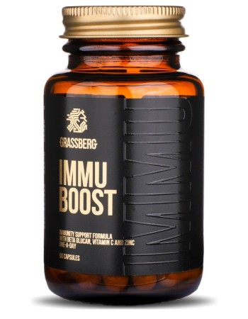 Immu Boost - Beta Glucans 60 капсули | Grassberg