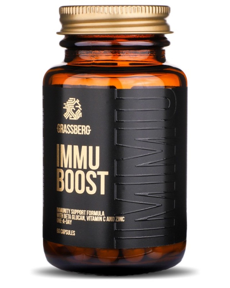 Immu Boost - Beta Glucans 60 капсули | Grassberg