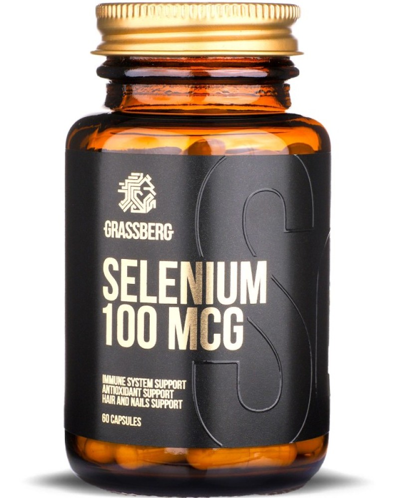 Selenium 100 мкг 60 капсули | Grassberg