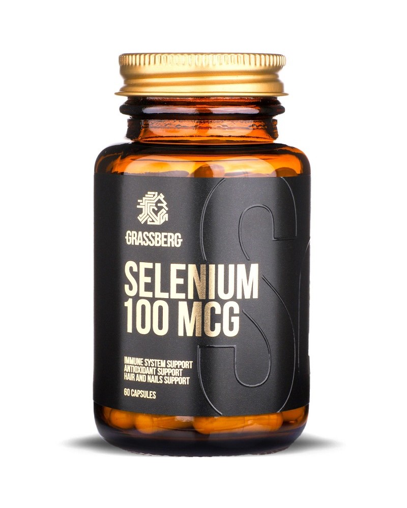 Selenium 100 мкг 60 капсули | Grassberg
