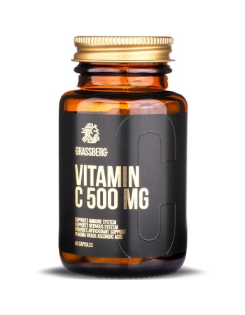Vitamin C 500 мг 60 капсули | Grassberg Vitamin C 500 мг 60 капсули | Grassberg