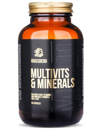 Multivits & Minerals 60 гел-капсули | Grassberg