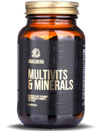 Multivits & Minerals 60 гел-капсули | Grassberg