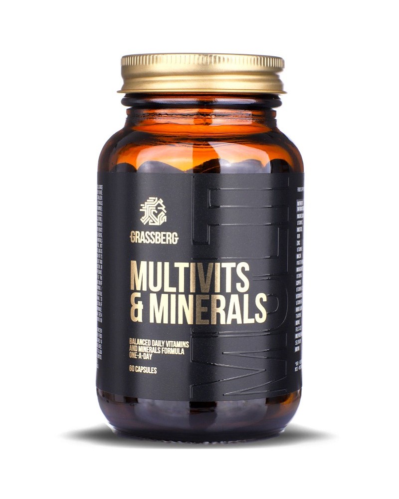 Multivits & Minerals 60 гел-капсули | Grassberg