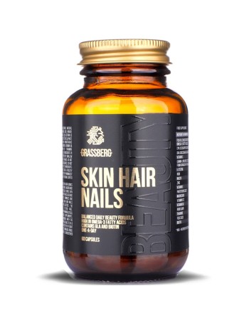 Skin Hair Nails 60 гел-капсули | Grassberg