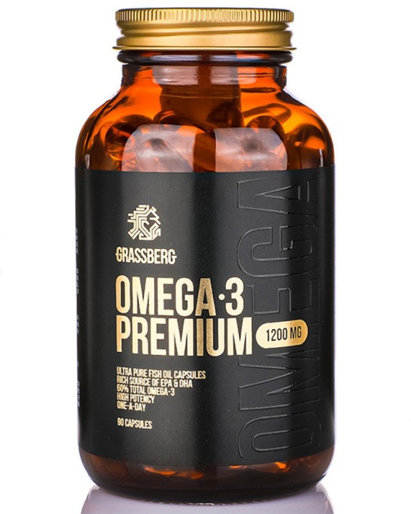 Omega-3 Premium 1200 мг 90 гел-капсули | Grassberg