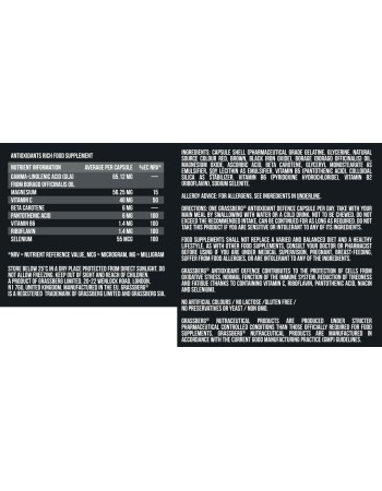 Antioxidant Defence 60 капсули | Grassberg