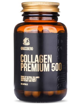 Collagen Premium 500 60 капсули | Grassberg