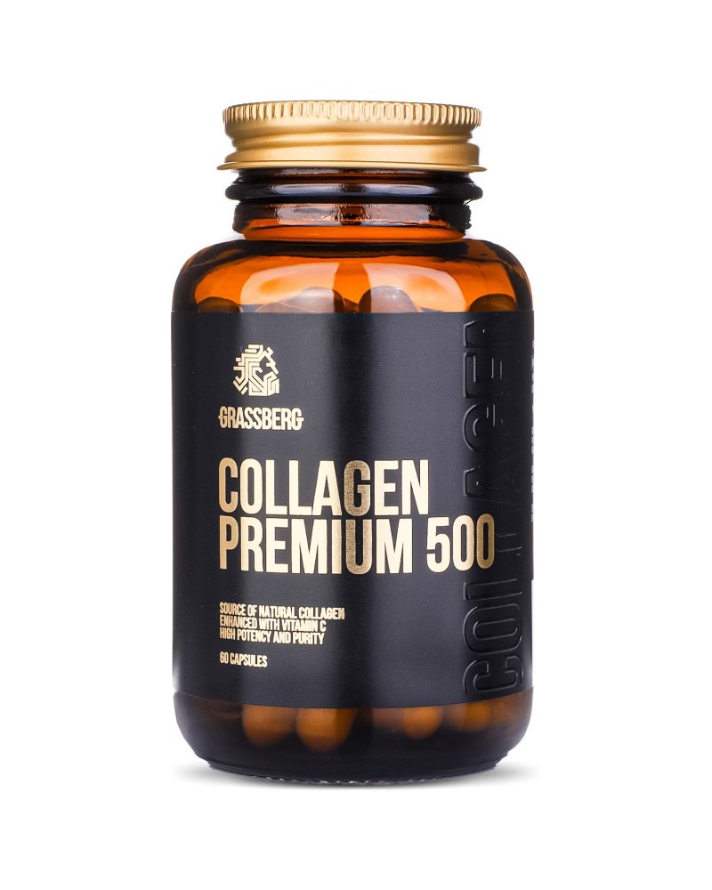 Collagen Premium 500 60 капсули | Grassberg
