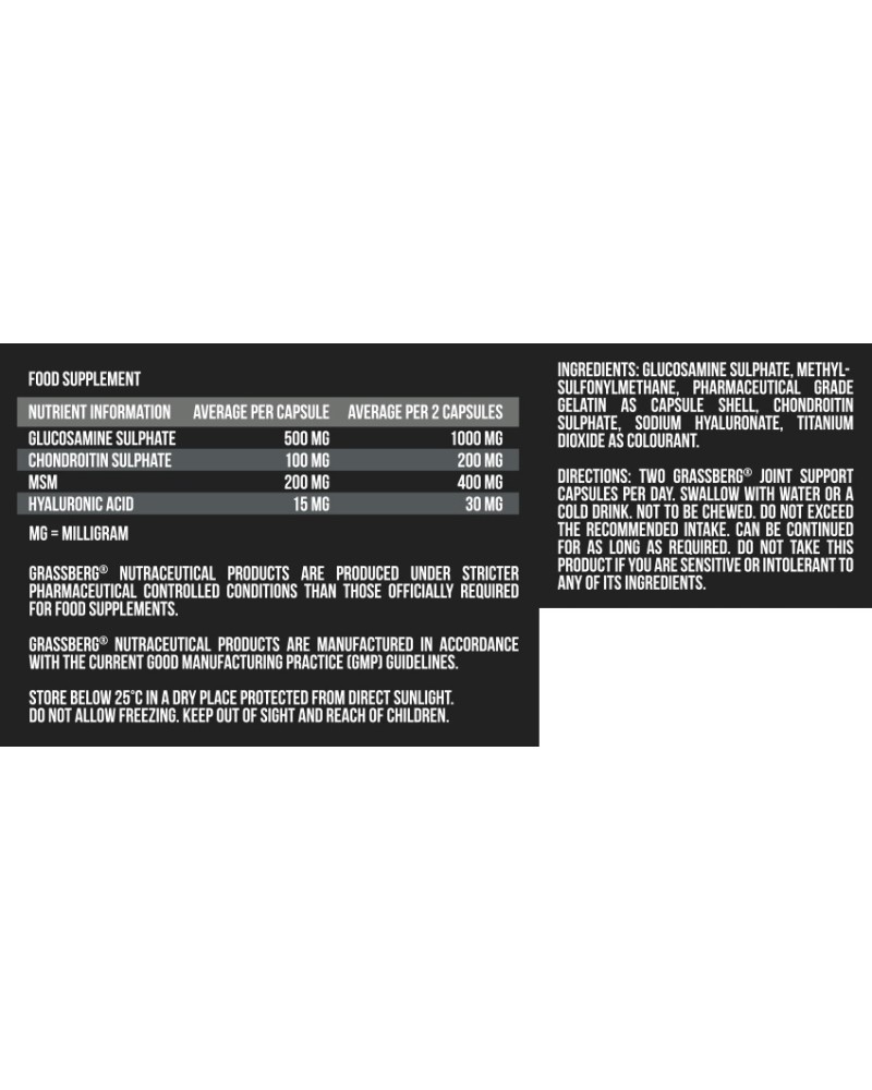 Joint Support 60 капсули | Grassberg Joint Support 60 капсули | Grassberg