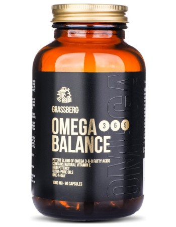 Omega 3-6-9 Balance 1000 мг 90 гел-капсули | Grassberg