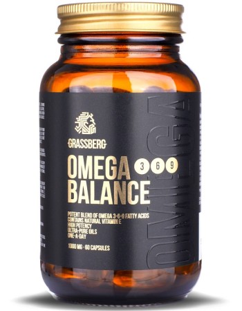 Omega 3-6-9 Balance 1000 мг 90 гел-капсули | Grassberg