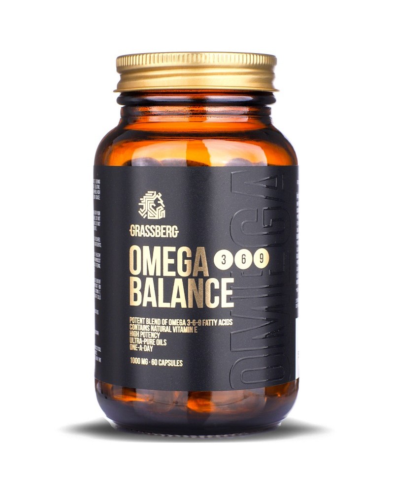 Omega 3-6-9 Balance 1000 мг 90 гел-капсули | Grassberg