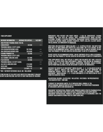 Omega 3-6-9 Balance 1000 мг 90 гел-капсули | Grassberg