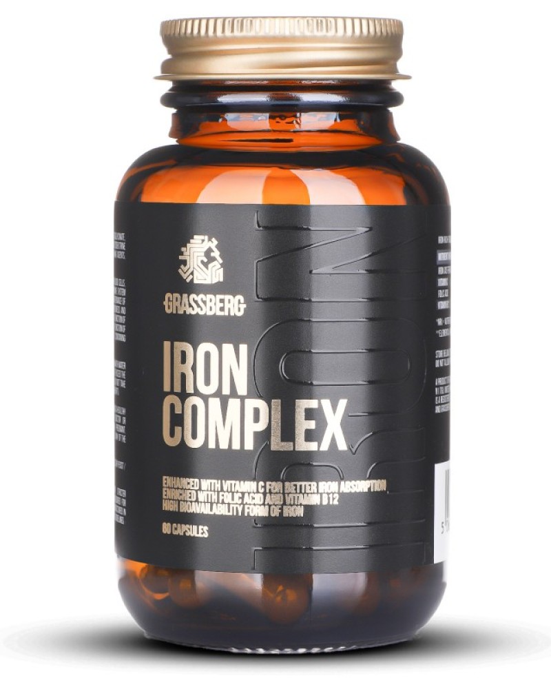 Iron Complex 60 капсули | Grassberg