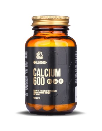 Calcium 600 + D3 + Zn + K 90 таблетки | Grassberg