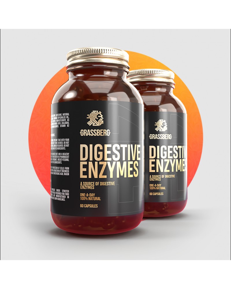 Digestive Enzymes 60 капсули | Grassberg