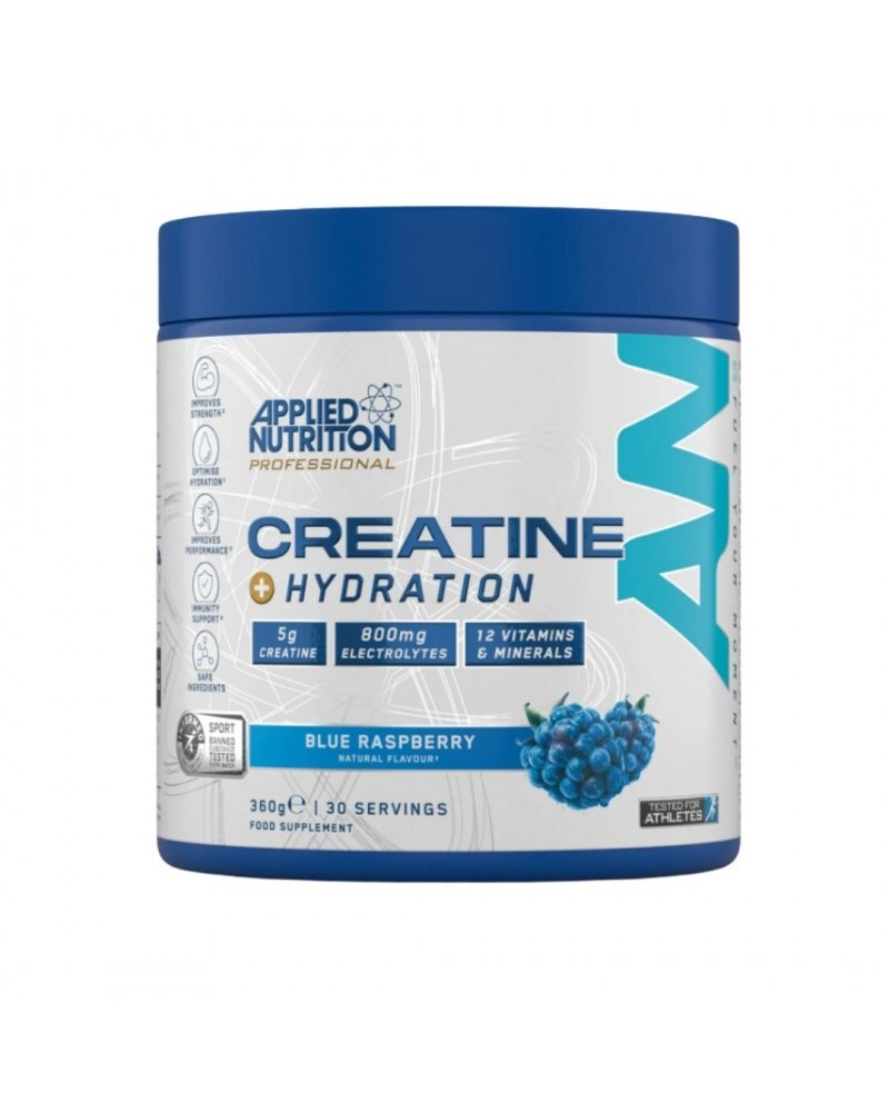 Creatine + Hydration Flavored - Креатин и Електролитна Формула - Ягода и малина - Бял | 360g